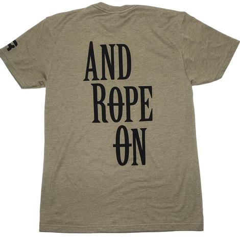 Let's Rope Green Keep Calm and Rope On Short Sleeve  Men's Tee Shirt